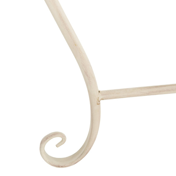 Safavieh ABIA Tree Bench - Elegant Wrought-Iron Scrollwork for Timeless Outdoor Charm and Relaxation Space Distressed White / - PAT5018A