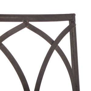 Safavieh ABIA Tree Bench - Elegant Wrought-Iron Scrollwork for Timeless Outdoor Charm and Relaxation Space Rustic Brown PAT5018B