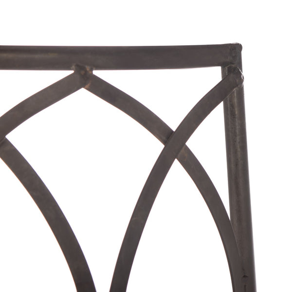 Safavieh ABIA Tree Bench - Elegant Wrought-Iron Scrollwork for Timeless Outdoor Charm and Relaxation Space Rustic Brown PAT5018B