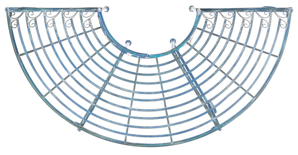 Safavieh ABIA Tree Bench - Elegant Wrought-Iron Scrollwork for Timeless Outdoor Charm and Relaxation Space Mossy Blue / - PAT5018C