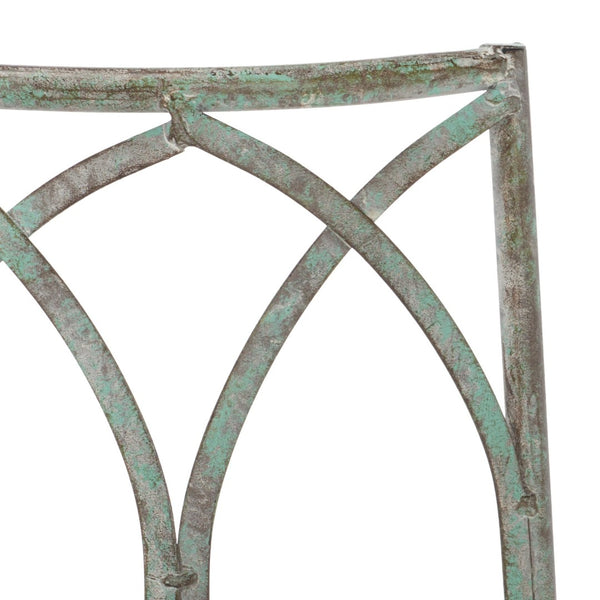 Safavieh ABIA Tree Bench - Elegant Wrought-Iron Scrollwork for Timeless Outdoor Charm and Relaxation Space Antique Dark Green / - PAT5018D