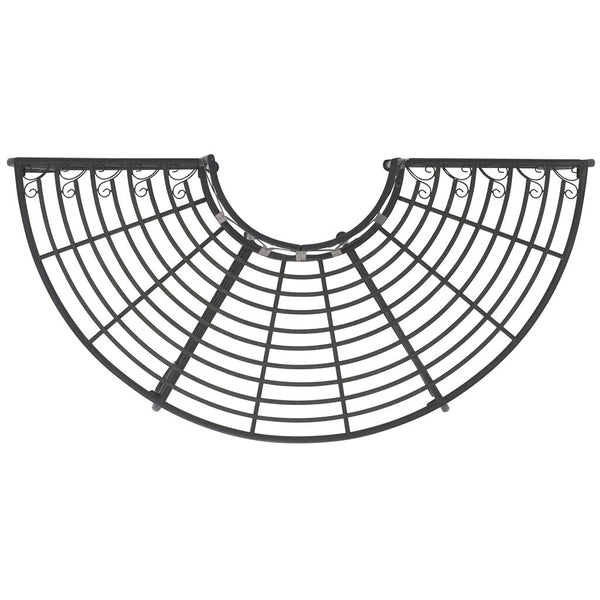 Safavieh Abia Wrought Iron 50 Inch W Outdoor Tree Bench Black PAT5018E