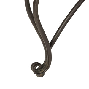 Safavieh ALLY Elegant Tree Bench with Classic Scrollwork - Timeless Iron Seating for Gardens & Patios Rustic Brown PAT5019A