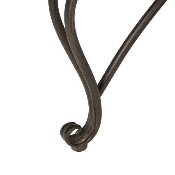 Safavieh ALLY Elegant Tree Bench with Classic Scrollwork - Timeless Iron Seating for Gardens & Patios Rustic Brown PAT5019A