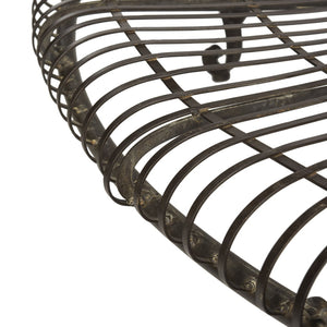 Safavieh ALLY Elegant Tree Bench with Classic Scrollwork - Timeless Iron Seating for Gardens & Patios Rustic Brown PAT5019A