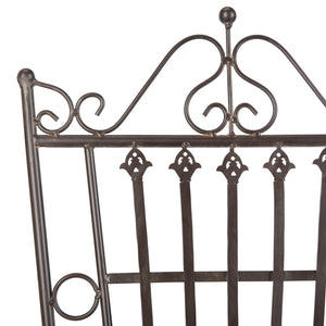 Safavieh BELEN Bistro Set - Elegant Outdoor Table and Two Chairs with Victorian Ironwork Design for Patios Unearthed Rust / - PAT5020B