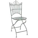 Safavieh Belen Bistro Set, One Table And Two Chairs XII23 Antique Green Iron PAT5020D