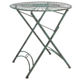 Safavieh Belen Bistro Set, One Table And Two Chairs XII23 Antique Green Iron PAT5020D