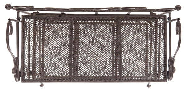 Safavieh TORUS 3-TIER SHELF - Elegant Iron Display Stand with Scrollwork for Plants and Outdoor Decor Storage Unearthed Rust / - PAT5022B