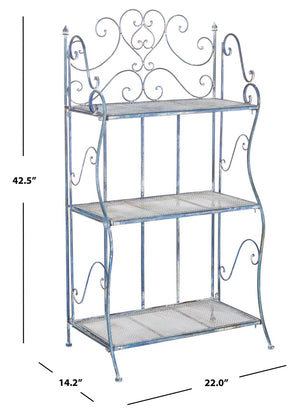 Safavieh Torus 3 Tier Shelf Antique Blue PAT5022C