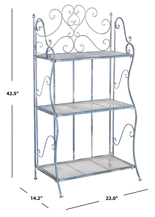 Safavieh Torus 3 Tier Shelf Antique Blue PAT5022C
