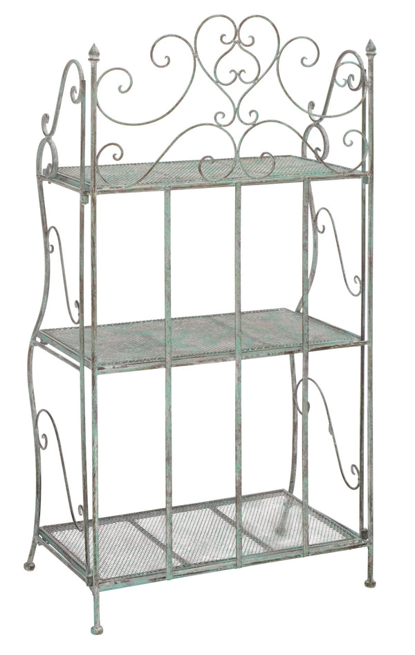 Safavieh Torus 3-tier Garden Shelf With Elegant Iron Scrollwork In Antique Dark Green - Stylish Storage Solution Antique Dark Green , 100% Iron Pat5022d