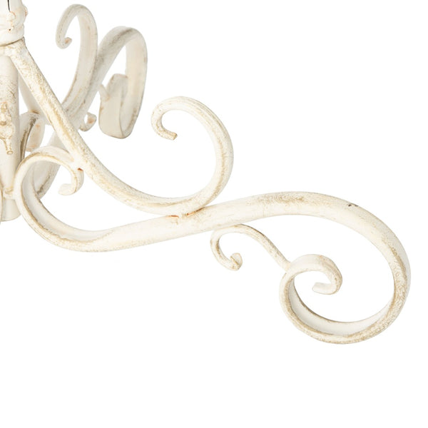 Safavieh ORIAN Victorian-Inspired Bird Bath for Outdoor Spaces – Durable Iron Design with Elegant Accents Pearl White / - PAT5023A