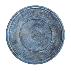 Safavieh ORIAN Victorian-Inspired Bird Bath for Outdoor Spaces – Durable Iron Design with Elegant Accents Mossy Blue / - PAT5023B