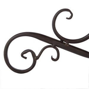 Safavieh Orian Bird Bath - Elegant Victorian Design In Rustic Brown With Intricate Iron Scrollwork For Gardens Rustic Brown 100% Iron Pat5023c