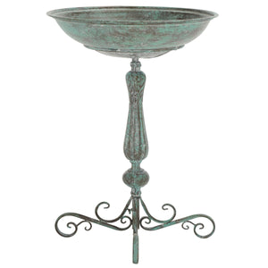 Safavieh Orian Bird Bath XII23 Antique Green Iron PAT5023D