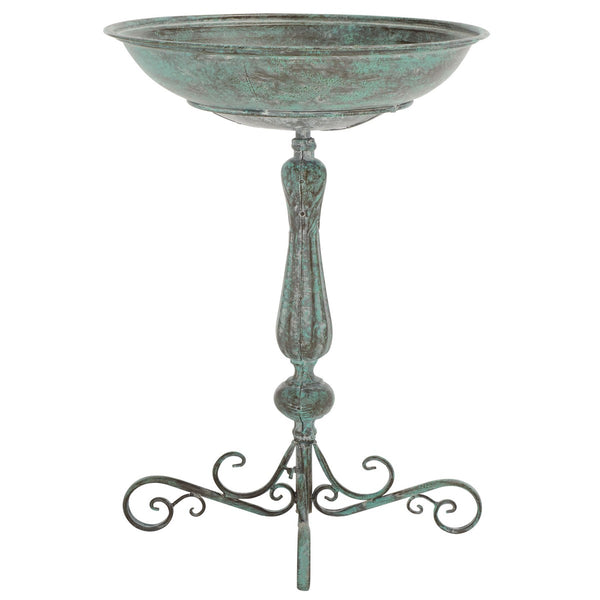 Safavieh Orian Bird Bath XII23 Antique Green Iron PAT5023D