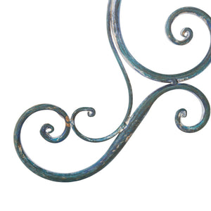 Safavieh ASHLAN Elegant Bird Bath with Sculpted Ornament and Scrollwork for Patios and Gardens Decor Mossy Blue / - PAT5024C