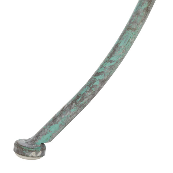 Safavieh KENSI Elegant Bird Bath with Curved Iron Design - Timeless Garden Accent for Outdoor Spaces Antique Dark Green / - PAT5025D