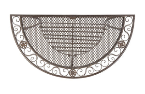 Safavieh GENSON Victorian-Inspired Half-Moon Console Table - Elegant Iron Design for Outdoor Spaces & Storage Unearthed Rust / - PAT5027B