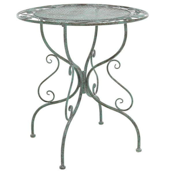 Safavieh Semly 3 Piece s Bistro Setting XII23 Antique Green Wrought Iron  PAT5028D