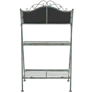 Safavieh Natum Plant Stand XII23 Antique Green Iron PAT5029D