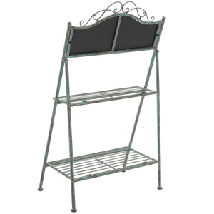 Safavieh Natum Plant Stand XII23 Antique Green Iron PAT5029D