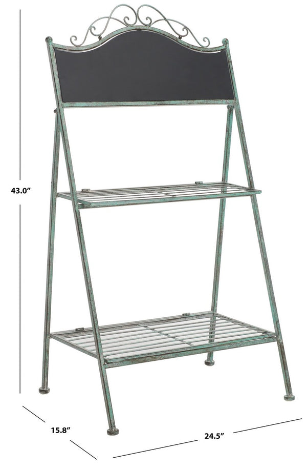 Safavieh Natum Plant Stand XII23 Antique Green Iron PAT5029D