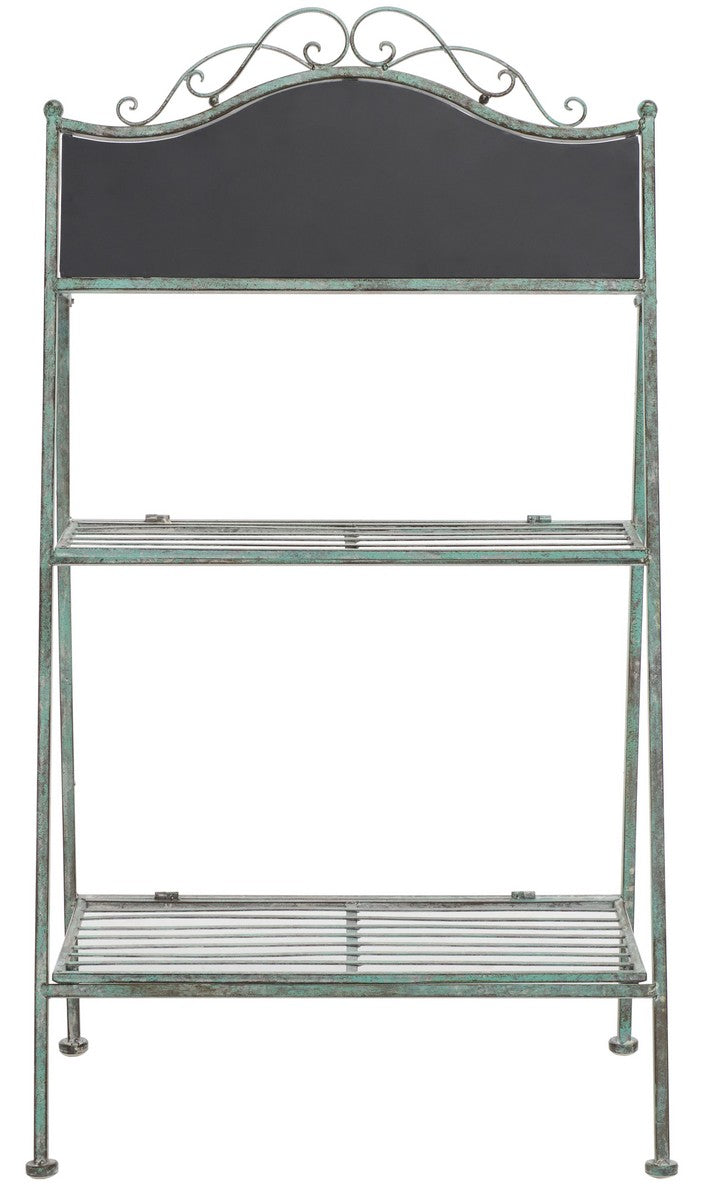 Safavieh Natum Plant Stand XII23 Antique Green Iron PAT5029D