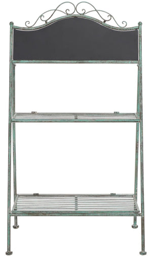 Safavieh Natum Plant Stand XII23 Antique Green Iron PAT5029D
