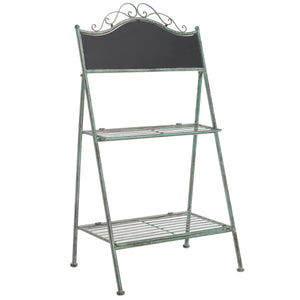 Safavieh Natum Plant Stand XII23 Antique Green Iron PAT5029D