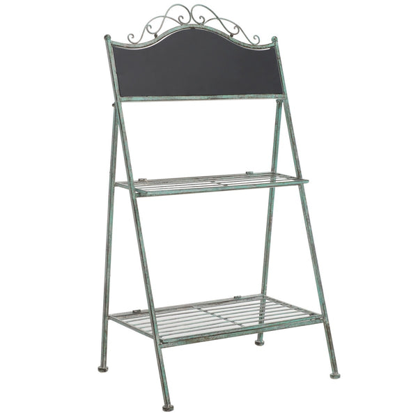 Safavieh Natum Plant Stand XII23 Antique Green Iron PAT5029D