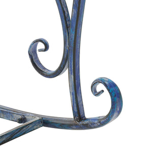 Safavieh MEDRANO Rocking Chair - Elegant Outdoor Seating with Classic Charm and Durable Iron Construction Mossy Blue / - PAT5030C