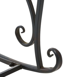 Safavieh MEDRANO Rocking Chair - Elegant Outdoor Seating with Classic Charm and Durable Iron Construction Black Rust / - PAT5030E