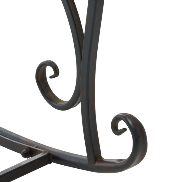 Safavieh MEDRANO Rocking Chair - Elegant Outdoor Seating with Classic Charm and Durable Iron Construction Black Rust / - PAT5030E