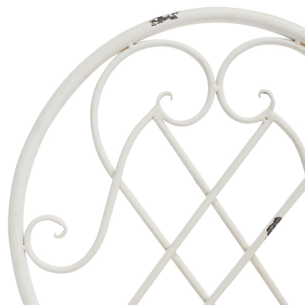 Safavieh Adriel 3 Piece Bistro Set XII23 Antique White Iron PAT5031A