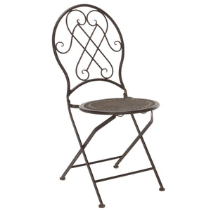 Safavieh Adriel 3 Piece Bistro Set XII23 Rustic Brown Iron PAT5031B