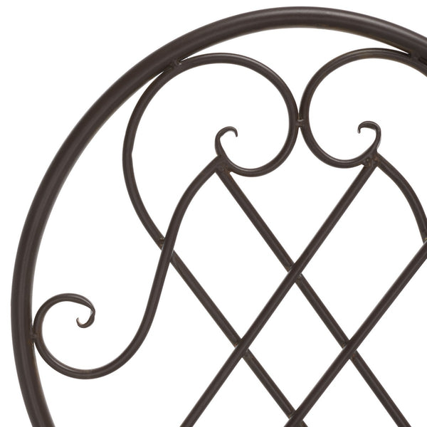 Safavieh Adriel 3 Piece Bistro Set XII23 Rustic Brown Iron PAT5031B