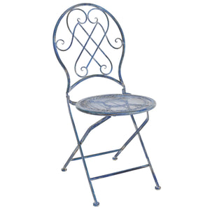 Safavieh Adriel 3 Piece Bistro Set XII23 Mossy Blue Iron PAT5031C