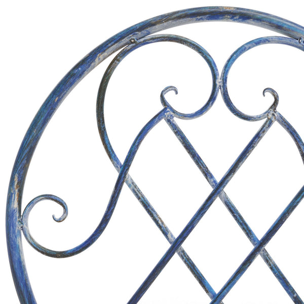 Safavieh Adriel 3 Piece Bistro Set XII23 Mossy Blue Iron PAT5031C