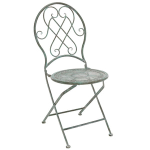 Safavieh Adriel 3 Piece Bistro Set XII23 Antique Green Iron PAT5031D