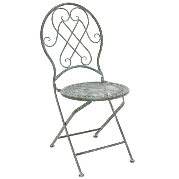 Safavieh Adriel 3 Piece Bistro Set XII23 Antique Green Iron PAT5031D
