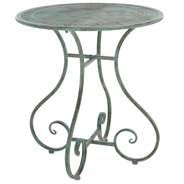 Safavieh Adriel 3 Piece Bistro Set XII23 Antique Green Iron PAT5031D