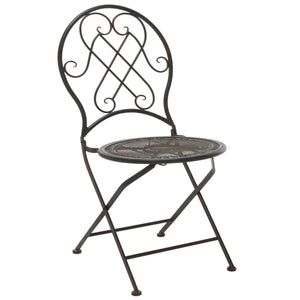 Safavieh Adriel 3 Piece Bistro Set XII23 Anitique Black Iron PAT5031E