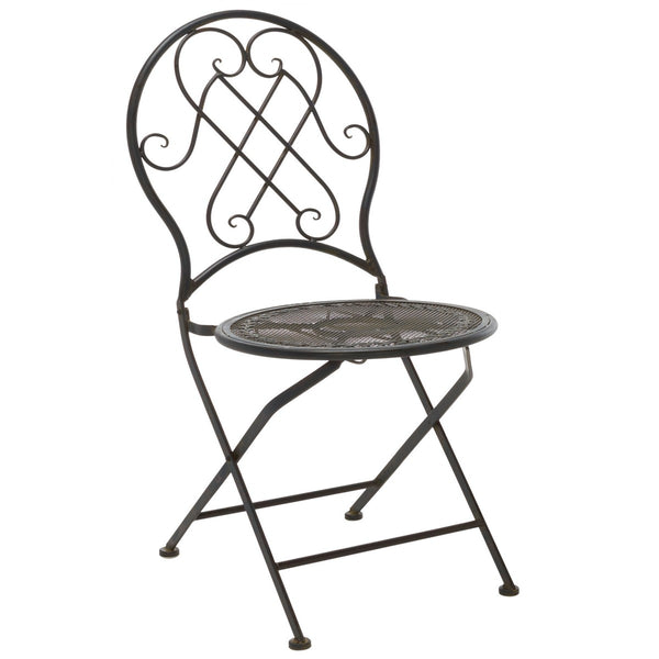 Safavieh Adriel 3 Piece Bistro Set XII23 Anitique Black Iron PAT5031E