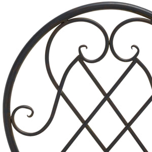Safavieh Adriel 3 Piece Bistro Set XII23 Anitique Black Iron PAT5031E