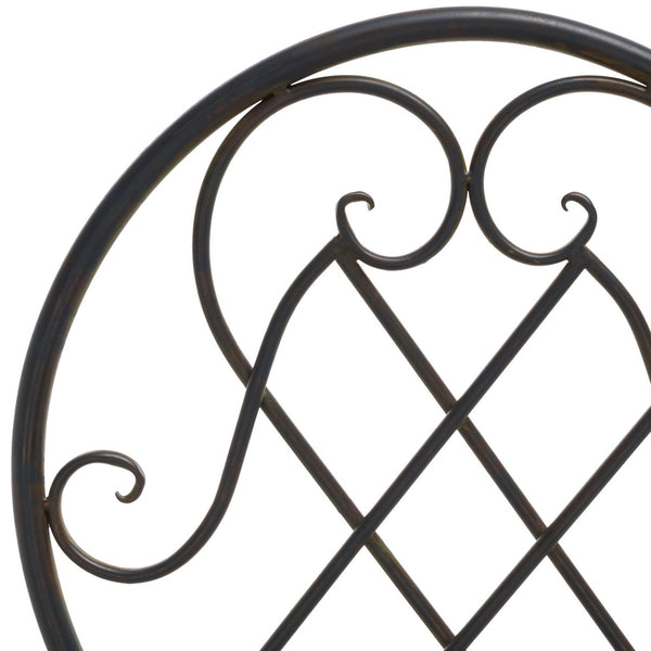 Safavieh Adriel 3 Piece Bistro Set XII23 Anitique Black Iron PAT5031E