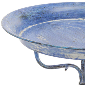 Safavieh Nigel Bird Bath XII23 Mossy Blue Iron PAT5032C