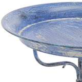 Safavieh Nigel Bird Bath XII23 Mossy Blue Iron PAT5032C