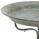 Safavieh Nigel Bird Bath XII23 Antique Green Iron PAT5032D